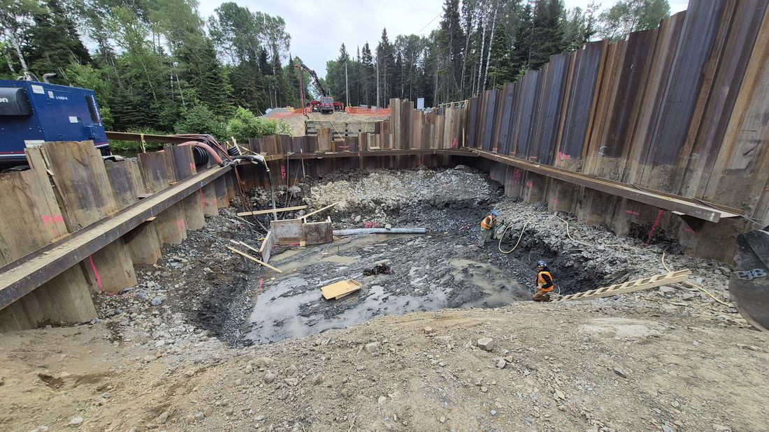 Excavation et soutènement temporaire